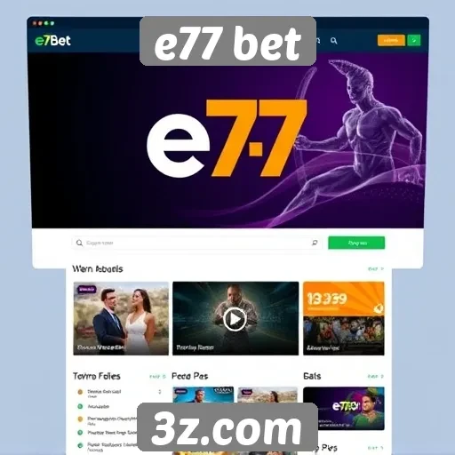 avaliando a experiência do usuário no site e77 bet